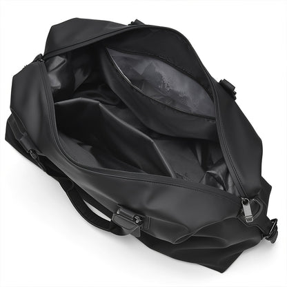 Large Capacity Gym Bag - Heavy-Duty Oxford Fabric Workout Bag with Zipper Closure, Spacious Sports Duffel for Men & Women, Gym, Travel, Business - Minimalist Design in Black/, Easy-to-Clean, Workout Accessories, Sleek Look, S