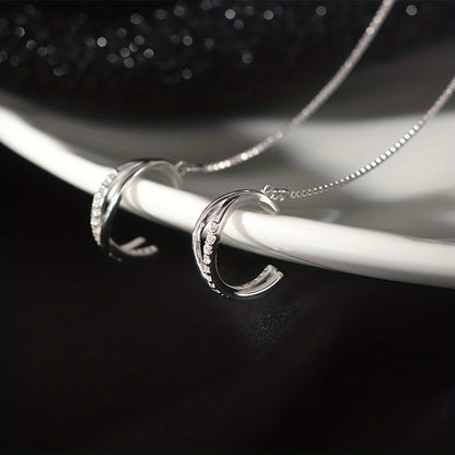 Brincos de pressão com zircónias brilhantes, estilo sexy, em cobre, joia requintada para presente feminino, perfeitos para uso diário e casual.