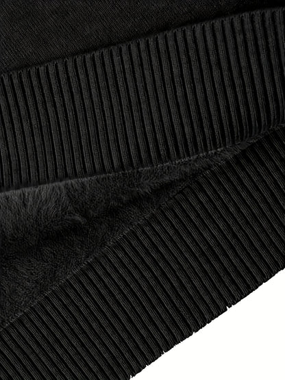 Solid Turtle Neck Pullover Sweater, Casual Long Sleeve Thermal Sweater For Fall & Winter, Women's Clothing
