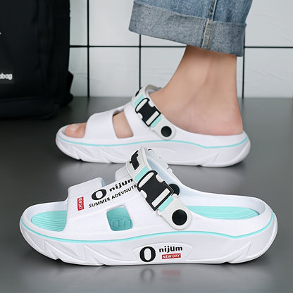 2025 Men's Slippers for Summer Outdoor Wear, Anti-slip and Deodorant Sports Casual Driving Dual-purpose Couple Sandals Fashionable Beach Flip-flops