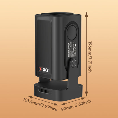 XGODY Gimbal 5 Pro Smart Beamer Black Projector, 350ANSI Brightness Native 1920*1080 Full HD 1080P Support 4K with Remote Control 100-50% Size Zoom And 180° Free Rotation Built-in Android 11.0 System WiFi 6 & Wireless BT 5.4