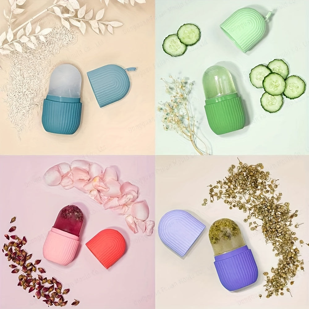 Silicone Ice Face Roller - Massage Skin - Beauty Facial Massage Roller For Eyes, Neck, And Face - Skin Care Tool