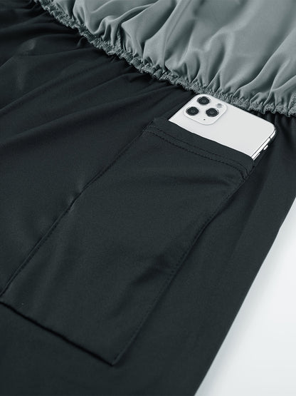 Zhiyu OBM 3pcs Men's Fitness Running Shorts, Elastic Waistband, Soft Lining, Towel Included, Perfect as a Gift