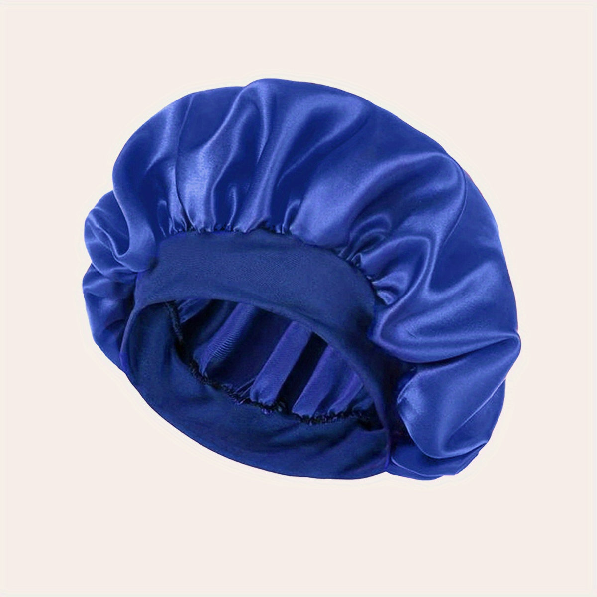 Women'S Satin Bonnet 2023, Elastic Band Hair Hat for Curling and Straight Hair, Wide Brim Sleep Cap, Bath Cap, Dry Hair Cover, 100% Polyester, Oil-Free, Comfortable Fit