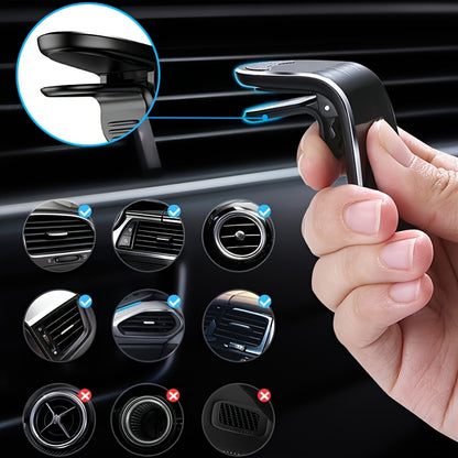 Car Magnetic Phone Holder in L Shape Stand Magnet Cellphone Bracket Car Magnetic Holde
