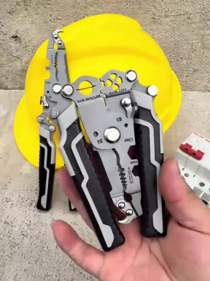 1pc 18-in-1 Heavy-Duty Multifunctional Tool - All-in-One Pocket, Screwdriver, Wrench, Pliers & Hammer-like Grip with -Slip Handle, Portable Foldable Design for DIY, Construction, Home Repair, Electricians (No Assembly Require