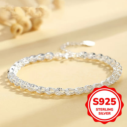 Sterling Silver Phoenix Tail Bracelet Female