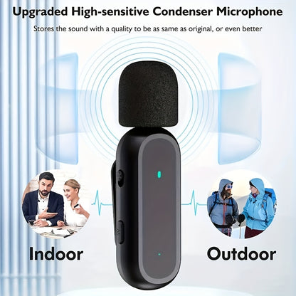 Kit 2 Microfones Sem Fios Profissionais com Estojo