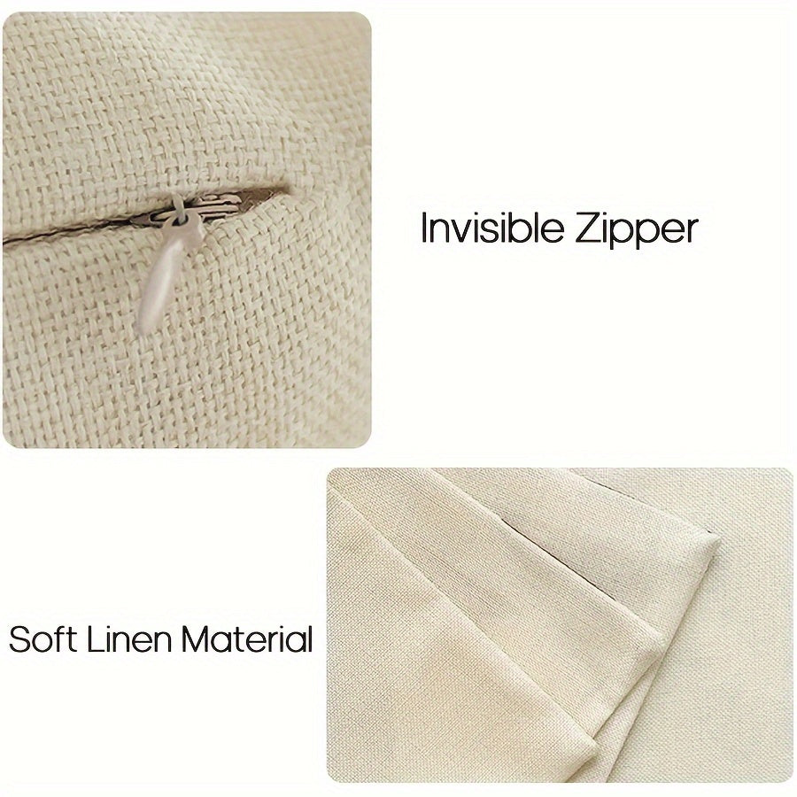 Conjunto de 4 capas de almofada Merry &amp; Bright Christmas Let It Snow com estampado xadrez buffalo e flocos de neve, além de árvores de Natal vermelhas para decoração de sofás e cadeirão.