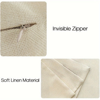 Conjunto de 4 capas de almofada Merry &amp; Bright Christmas Let It Snow com estampado xadrez buffalo e flocos de neve, além de árvores de Natal vermelhas para decoração de sofás e cadeirão.