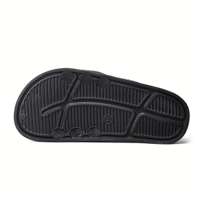 Men'S Casual Slip-On Sandals with "2W" Embroidery - Non-Slip, EVA Material, Black and Brown, Comfortable for Indoor and Outdoor Use, Casual Footwear | Stylish Sandals | EVA Sandals