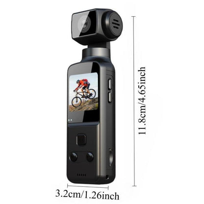 1pc 5K Vlog Camera with 3-Axis Gimbal & Magnetic Mount | 270° FOV + 3.38cm CMOS for American Style Beauty | Pocket-Sized | USB-C Fast Charge | Ultimate Travel/ Back to School Vlogging Kit (Easter Gifts Ready)