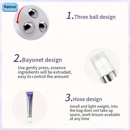 Smoothes Winkles Rolling Eye Cream, Firming And Tightening Skin Eye Essence, Eye Care Cream
