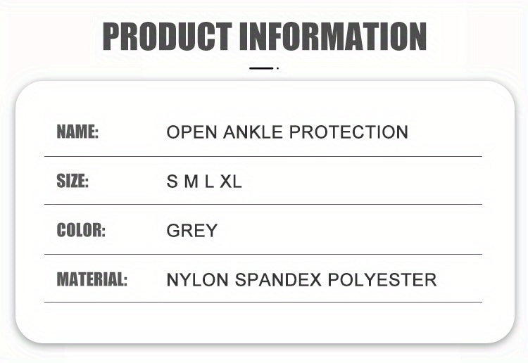 1pc, Breathable Ankle Support with Silicone Gel Pad for Men and Women - Adjustable Compression Brace for Sports, Running, Fitness, and Basketball