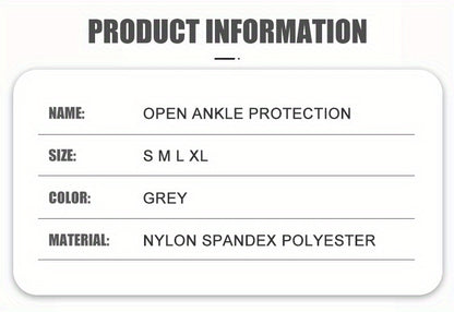 1pc, Breathable Ankle Support with Silicone Gel Pad for Men and Women - Adjustable Compression Brace for Sports, Running, Fitness, and Basketball