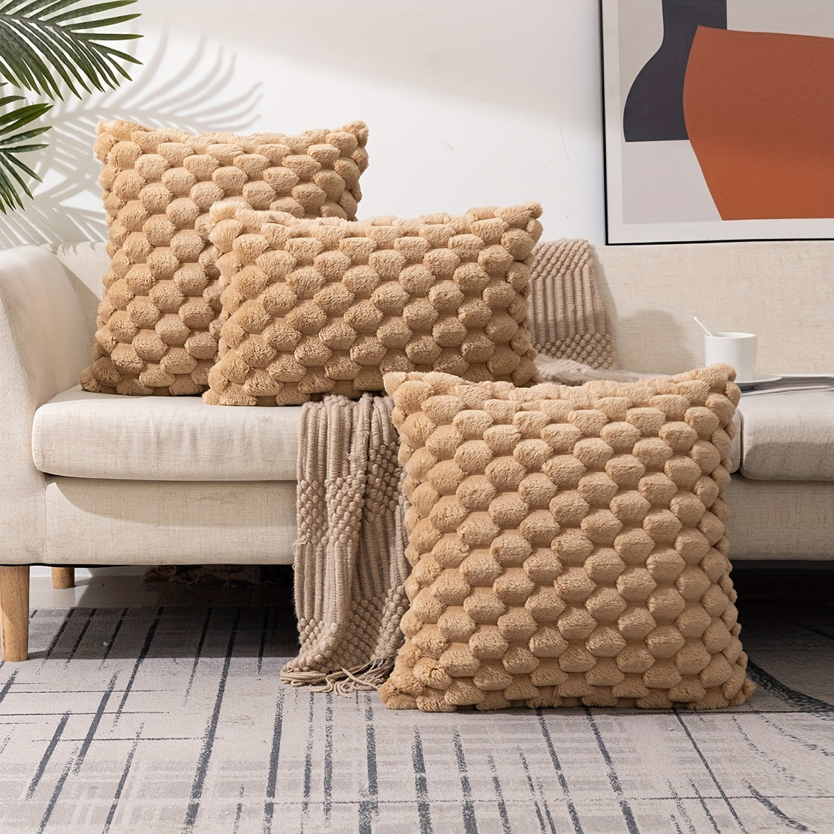1pc, Square Cushion Cover, Zipper Single-sided Printed Pillowcase, Home Decor, Room Decor, Living Decor, Bedroom Decor (pillow Core Is Not Included)