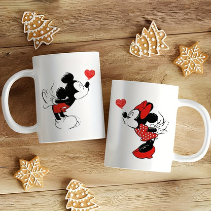 1pc, Ceramic Coffee Mugs, Porcelain Coffee Cup, Funny Coffee Mug, Cartoon Printed Tea Cup, Reusable Coffee Mug, Creative Cup For Tea Coffee Juice, Decorative Coffee Mug, Gifts For Friend And Family