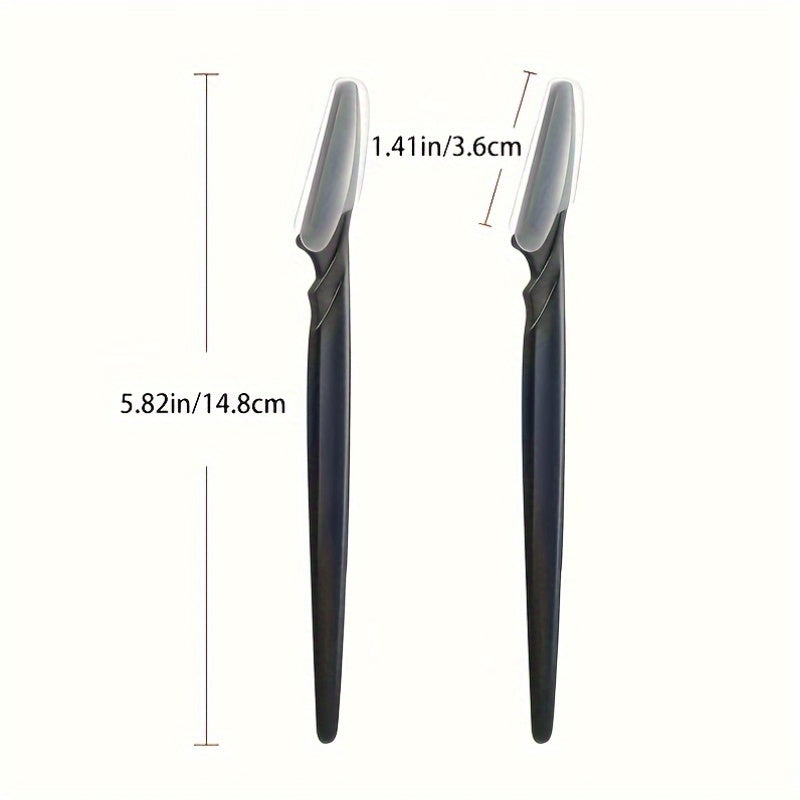 3-24pcs Eyebrow Razor Shaper Set, Facial Hair Remover Trimmer Grooming Kit for Women And Men, Stainless Steel, Non-Electric, No Battery Needed, with Various Colors for Versatility