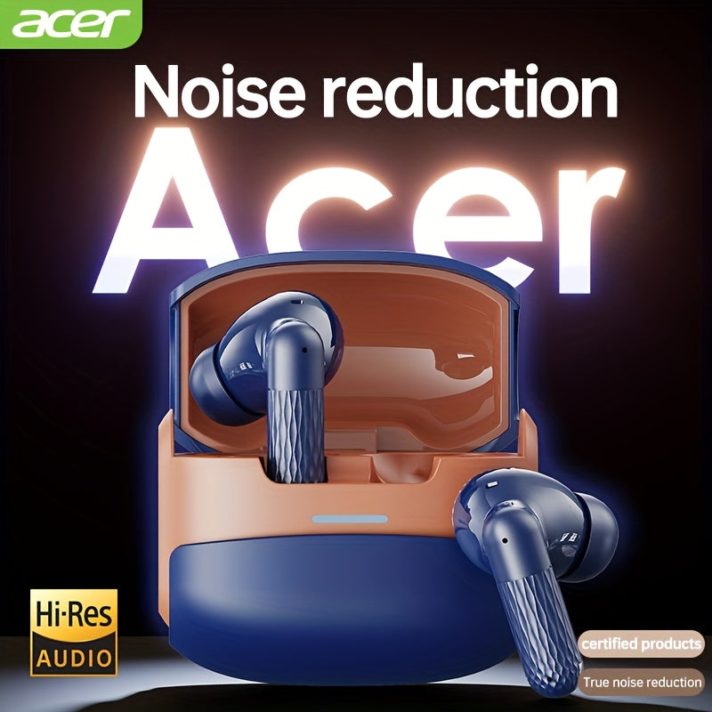 Acer OHR548 Pro Wireless Headphones | Wireless Active Noise Cancelling Headphones | Stereo | Deep Bass | Low Call Latency | Comfortable Wearing (Study/Business/Sports/Gym/Travel) | Compatible with (Mobile Phones/Tablets/Lapto