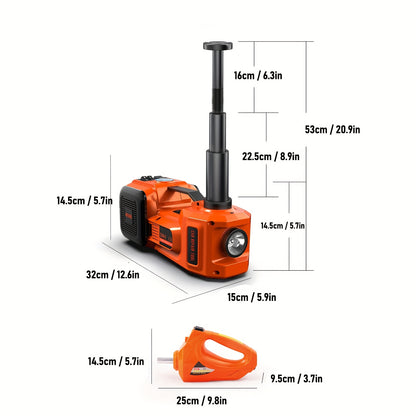Electric Car Jack, 5 Ton/4999.95 KG Hydraulic Jack Lift with LED Light for SUV MPV Sedan Truck Change Tires Garage Repair,  Vehicle Maintenance, Portable Jack, Heavyduty Material, Lifting Equipment, Diy Auto Repair, Car Owner