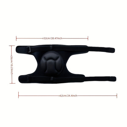 High-Density Sponge Knee Pads for Volleyball, Soccer, Dance, Cleaning, Work - Adjustable Straps, Breathable Non-Pilling Fabric, Full Wrap Knee Pads with EVA Foam Padding, Sleek Sports Design, Fit Design