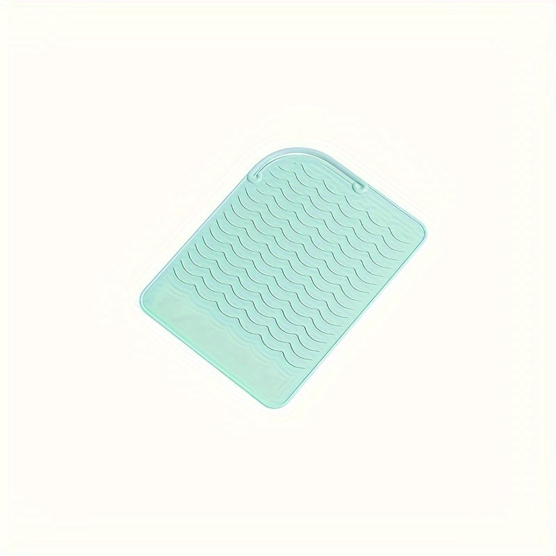 Almofada isolante profissional em silicone, antiderrapante, para ferramentas de modelação de cabelo quentes, acessório prático e portátil para arrumação.