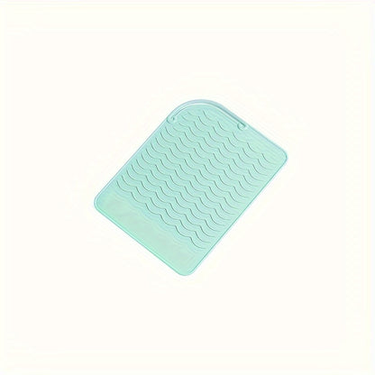 Almofada isolante profissional em silicone, antiderrapante, para ferramentas de modelação de cabelo quentes, acessório prático e portátil para arrumação.