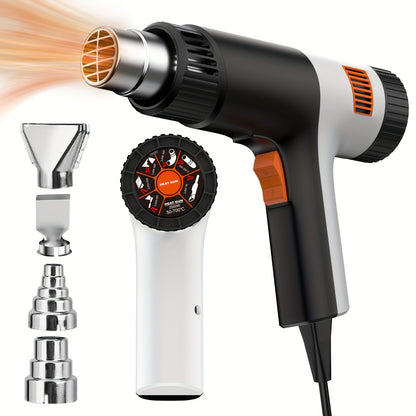 2000W Electric Heat Gun for Car Film Application, Air Dryer & Welding - Compact Packaging, Mini Heat Gun Cordless, Heat Gun with Battery Included, Portable Heat Gun, Hot Air Heat Gun Resin, Heat Gun for Craft, Lightweight Too