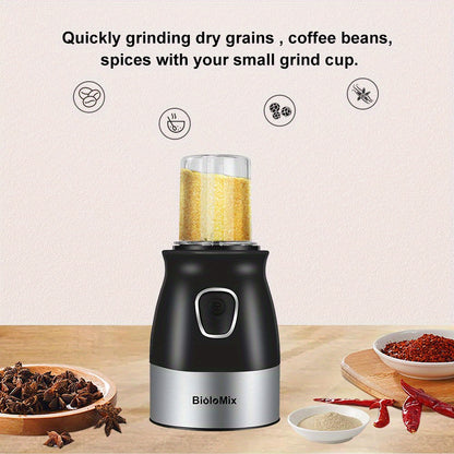 500W Portable Personal Blender Mixer Food Processor with Chopper Bowl 600ml Juicer Bottle Meat Grinder Youngsters Food Maker