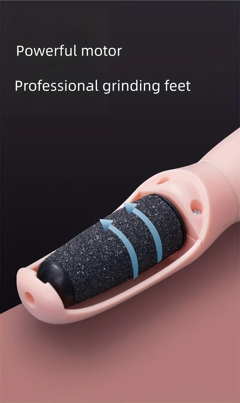 Removedor de calos elétrico para os pés, lixa de pés portátil e recarregável com esmeril para os pés.