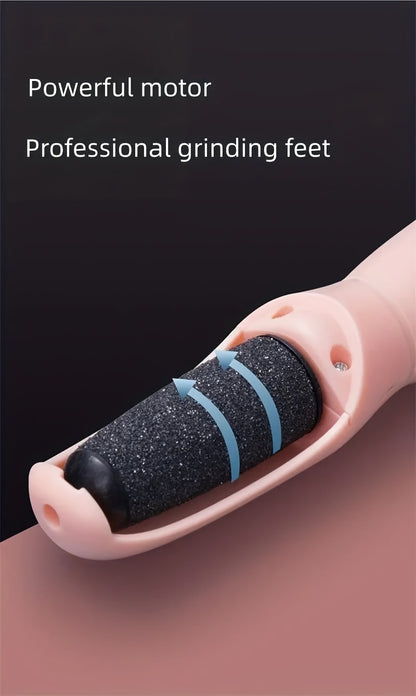 Removedor de calos elétrico para os pés, lixa de pés portátil e recarregável com esmeril para os pés.