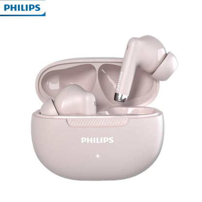 For PHILIPS Wireless Earbuds with ENC Noise Cancellation, Tap Controls & Rechargeable Battery, 6-hour playback time, 16 hour charging case.TAT2020, Earbuds Wireless, Travel Headphones, Office Headphones, Compact Earbuds, Mode