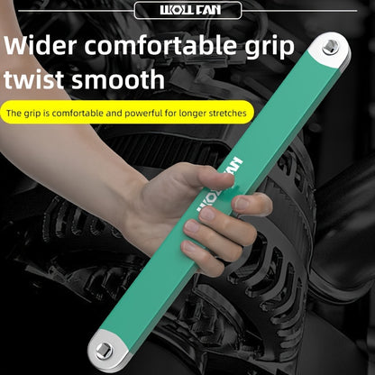 WOLLFAN Multi-Functional Extension Wrench, 39cm/15.35inch, Ratchet Conversion, Narrow Extension, Quick Release Socket, Universal Tool for Car Maintenance, Durable Material