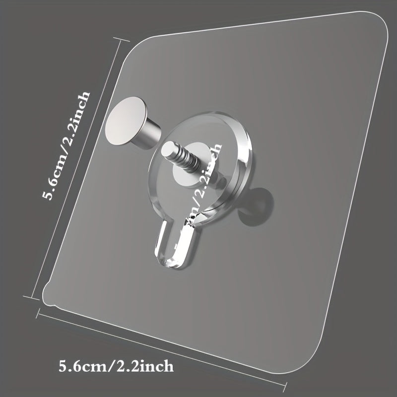 28pcs Damage-Free Strong Adhesive Wall Stickers - Invisible Screw Nails for Wedding Photos, Photo Frames, Utility Hooks - No Trace Nail Hooks for Secure Hanging, Utility Hooks