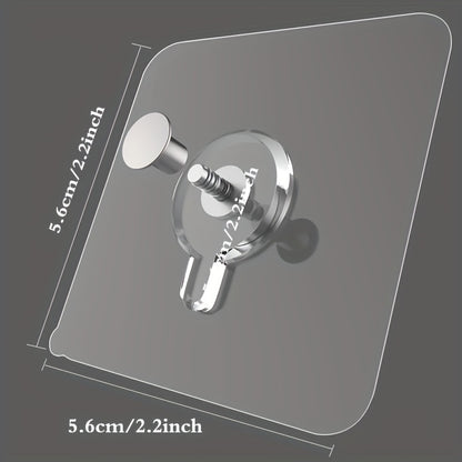 28pcs Damage-Free Strong Adhesive Wall Stickers - Invisible Screw Nails for Wedding Photos, Photo Frames, Utility Hooks - No Trace Nail Hooks for Secure Hanging, Utility Hooks