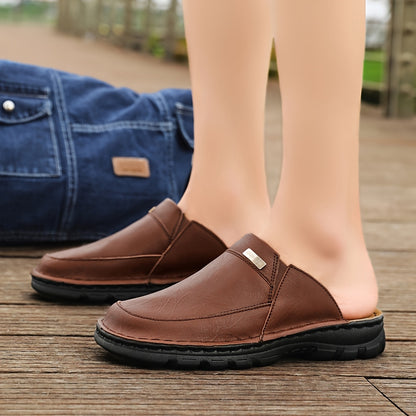 Men'S Mules & Clogs Summer Sandals, Closed-Toe, Breathable, Slip-On, Rubber Sole, for Beach, Garden & Outdoor Activities