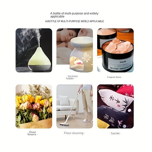 Each - Premium Essential Oil Set for Diffusers, Humidifiers, Candles & Hair Care - Includes Rose, Ocean, Cherry Blossom, Lavender, Jasmine, Sandalwood, Sweet Orange, White Tea, Lemon, Mint, Mini