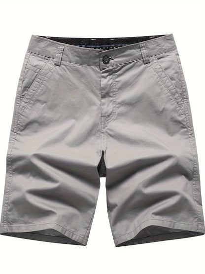 Men'S Loose-Fit Breathable Stretch Suit Shorts - Soft Light Beige-Friendly Fabric, Super Comfortable & Versatile for Work, Casual, Outdoor, and Leisure Activities, Perfect for Home, Fishing, and Gifts, Ideal to Size Up, Casua