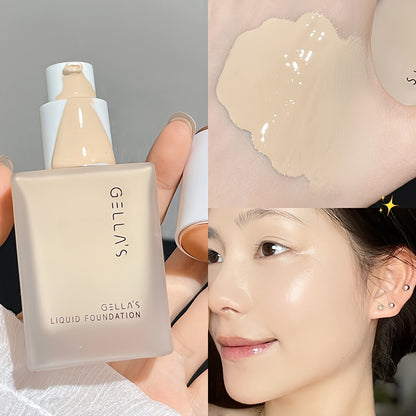 Moisturizing Liquid Foundation Creamy Skin Long Lasting Soft Misty Version Full Coverage Even Skin Tone Foundation Cream