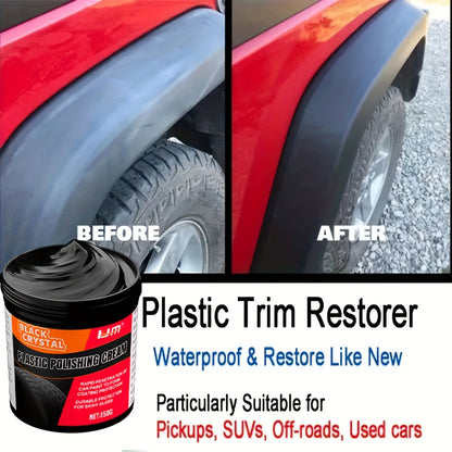 150g Universal Plastic and rubber Repair paste - interior reconditioning wax, automotive tire gloss maintenance, anti-aging and fading, repair scratches