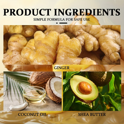 Champô Capilar de Gengibre ROZINO 150ml - Equilibra a oleosidade e a hidratação, fortalece as raízes, nutre os folículos com manteiga de karité, purifica o couro cabeludo para um cabelo suave e hidratado.