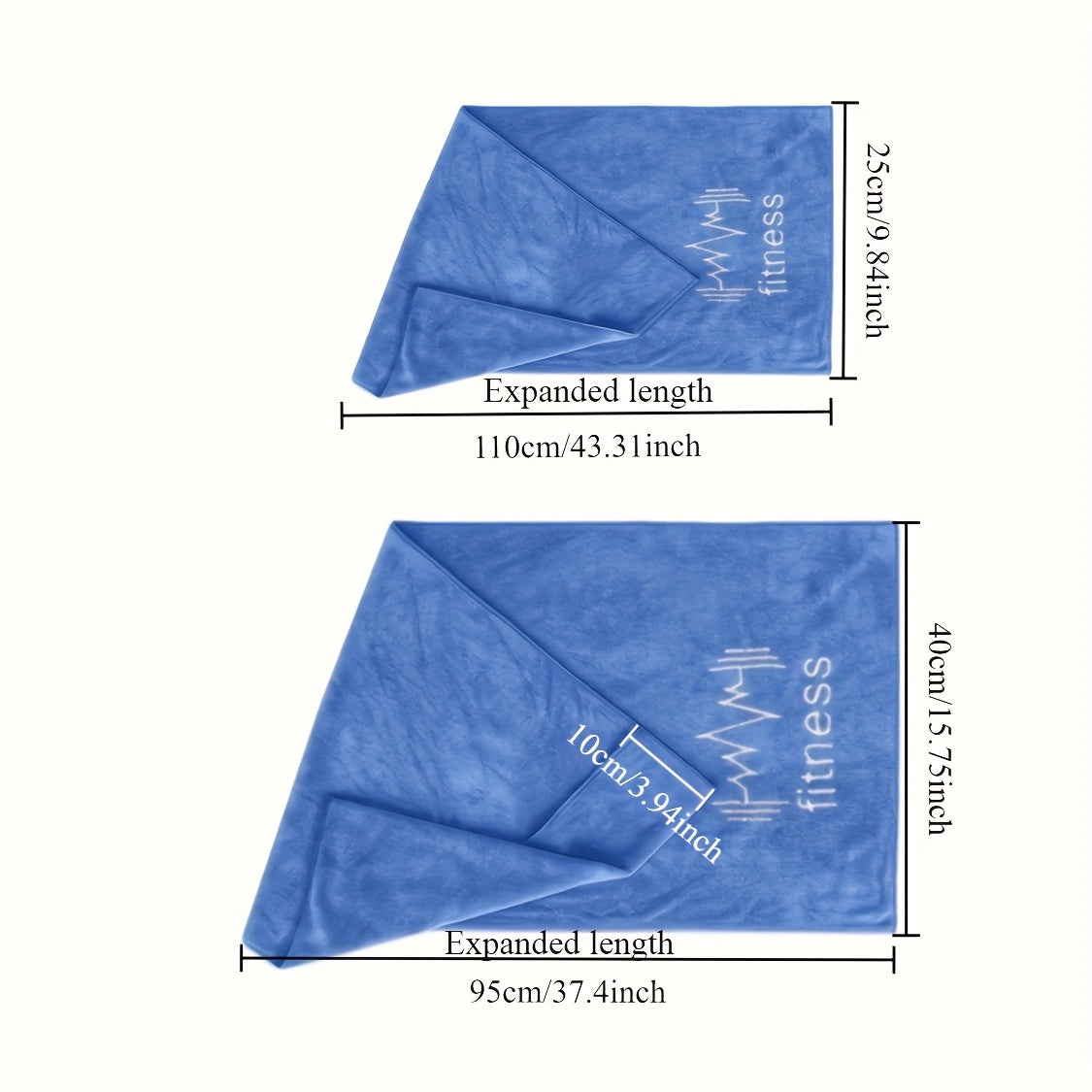 1pc/2pcs Quick-Drying Towel, Super Absorbent, Large Size, Perfect for Bathroom, Gym, Running, Swimming, Cycling. Sports Towel That Can Be Hung Or Laid on Fitness Equipment, Sweat Towel