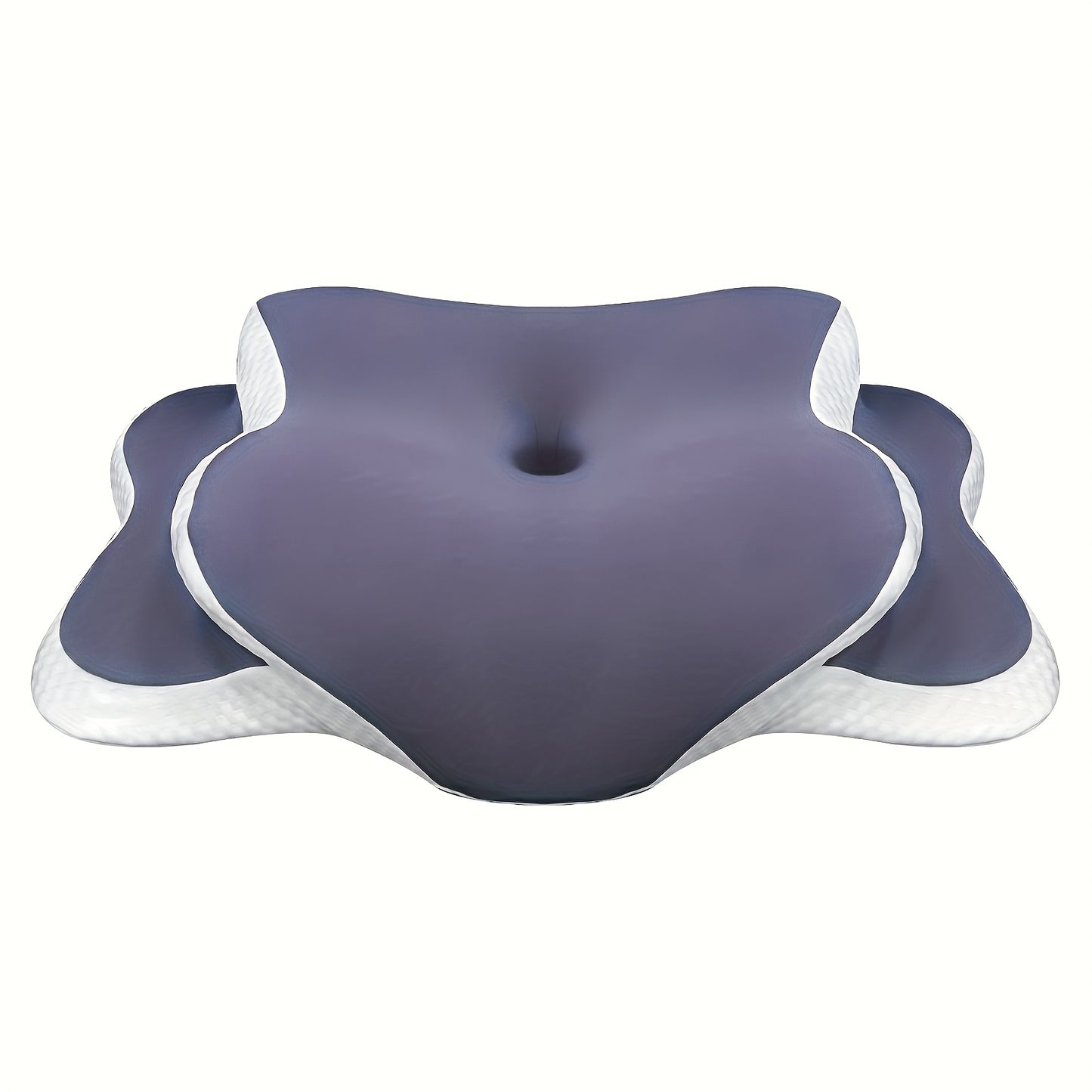 Almofada ergonómica em forma de borboleta em roxo - Tecido de malha respirável, ideal para quem dorme de lado, de costas e de barriga para baixo, oferece suporte para o pescoço e é o presente perfeito para pessoas de meia-idade.