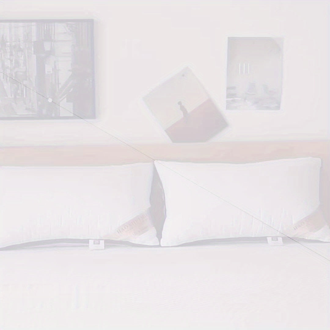 2pcs High-end Hotel Same Pillow Core Light Beige-friendly and Comfortable Cervical Spine Protection Soft and fluffy Sleep Aid Super thick and full Long-lasting no deformation and no collapse Home Gift Machine washable washabl