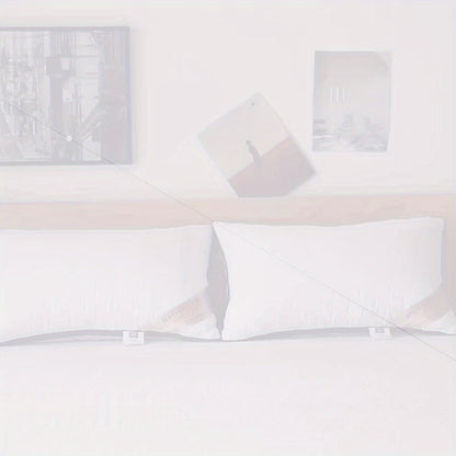 2pcs High-end Hotel Same Pillow Core Light Beige-friendly and Comfortable Cervical Spine Protection Soft and fluffy Sleep Aid Super thick and full Long-lasting no deformation and no collapse Home Gift Machine washable washabl