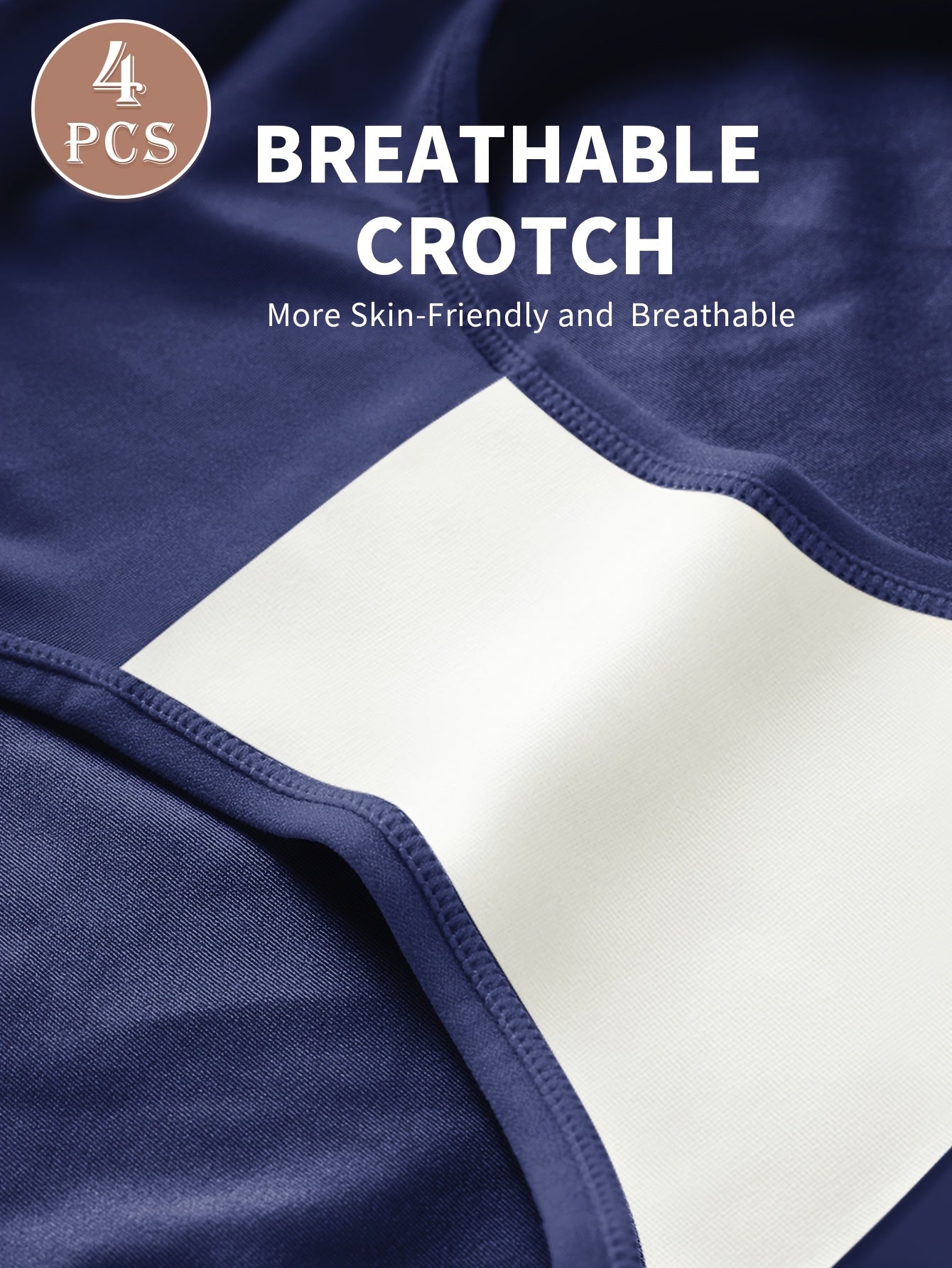 4pcs MEIYATING Women's High-Waist Briefs - Tummy Control Breathable Mesh Underwear, Elegant Solid Color Panties (Pink/Blue/Black/White) - Soft Polyester, Hand Wash Only, Tummy Control Underwear, Everyday Comfort, Crossover Fr