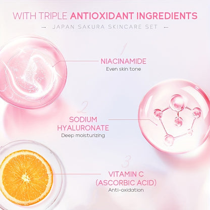 30/60g Sakura Facial Care Moisturizing Face Cream, Repairs Dry Skin, Protects Skin, Improves Skin Texture, Tightens Skin, Makes Skin Tender And Delicate, Suitable For All Skin Types, And Makes Your Skin Look Young With Plant