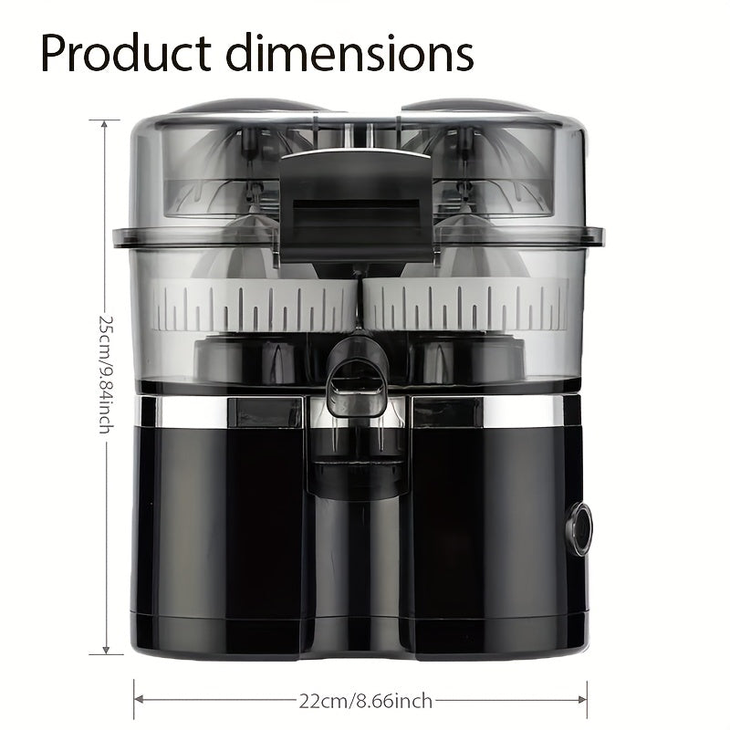 Juicer Portable Juice Cup, Household Double-head Juicer, Multifunctional Pulp Juicer, Large Capacity ABS Material, Silent Pulp Separator, Suitable for Travel Lightweight, Family Small Kitchen