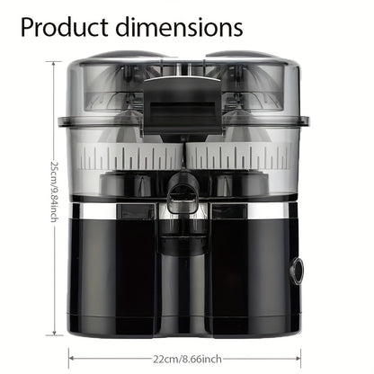 Juicer Portable Juice Cup, Household Double-head Juicer, Multifunctional Pulp Juicer, Large Capacity ABS Material, Silent Pulp Separator, Suitable for Travel Lightweight, Family Small Kitchen