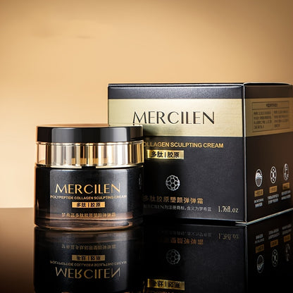 Mercilen Peptide Collagen Moisturizing Cream 50g - Hydrating Face Cream with Hyaluronic Acid & Plant-Based Squalane for Fair Skin, Anti-Aging Benefits, Moisturizing Face Cream | Hydrating Cream | Smooth Texture